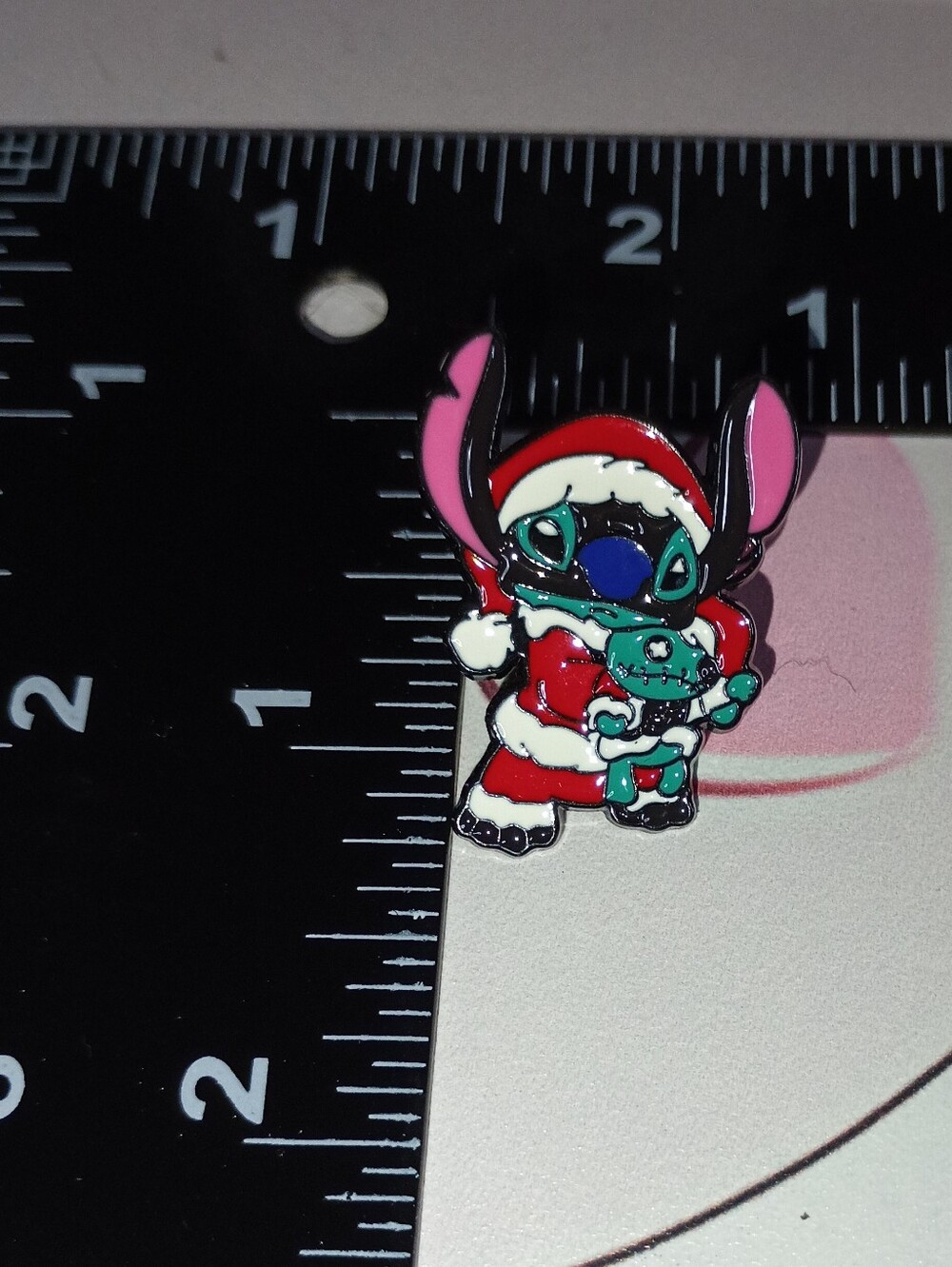 Stitch Santa Enamel Pin